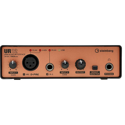 Yamaha Steinberg UR12 MK3 2 x 2 USB 3.0 audio interface with 1 x D-PRE and Cubase