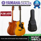 Yamaha A3M ARE 41 Inch Dreadnought Cutaway Solid Sitka Spruce Top Acoustic Electric Guitar - Vintage Natural