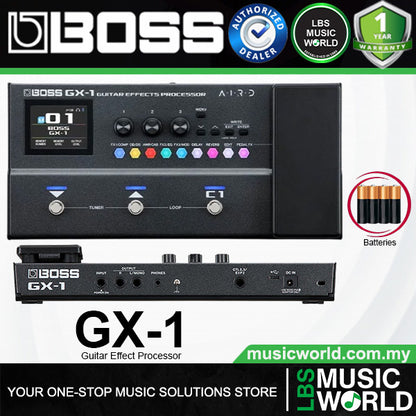 Boss GX-1 Portable Guitar Effects Processor with Bluetooth for Electric Guitar (GX1)
