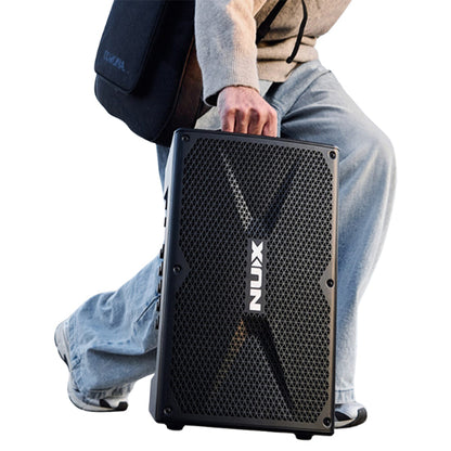 NUX NBA-200FR Busking 276 Watt Portable Battery Powered Speaker Amplifier with Bluetooth (NBA200FR)