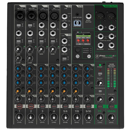 Mackie ProFX10v3+ 10 Channel Analog Mixer with USB Recording and Bluetooth