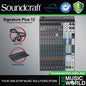 Soundcraft Signature Plus 12 Channel Professional Audio Mixer Compact Analogue Mixing with Effect