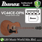 Ibanez VC44CE Cutaway Grand Concert Body Acoustic Electric Guitar with Nandu Wood Fretboard - Open Pore Natural (VC44 CE)