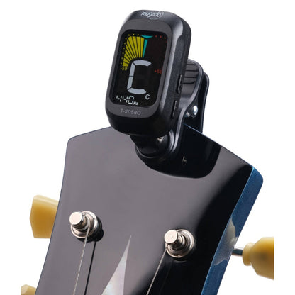 Musedo T-2058C Digital Tuner for Chromatic Bass Guitar Violin Ukulele Tuning Clip On - Black (T2058C)