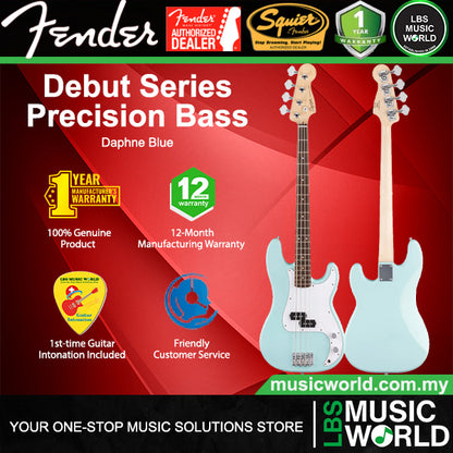 Squier by Fender Debut Precision 4 String Bass Guitar with SS Pickup and Laurel Fingerboard