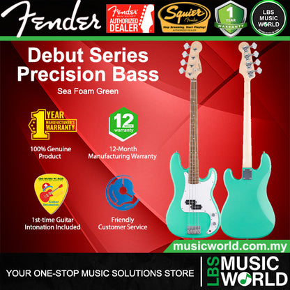 Squier by Fender Debut Precision 4 String Bass Guitar with SS Pickup and Laurel Fingerboard