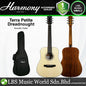 Harmony Foundation Series Terra Petite Dreadnought Acoustic Guitar with Bag - Natural Satin