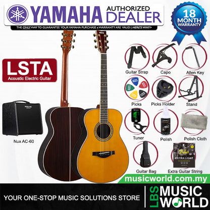 YAMAHA LS-TA TransAcoustic Guitars Acoustic Guitar With Case and Pickup (LSTA)