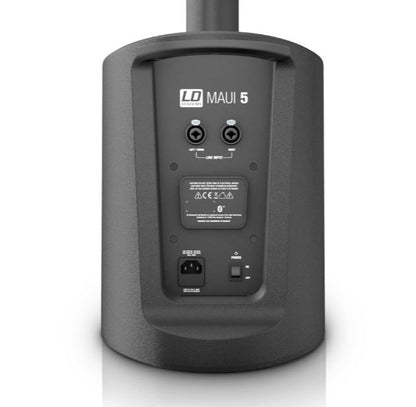 LD Systems MAUI 5 800 Watt Ultra Portable Column PA System with Mixer and Bluetooth (LDMAUI5 LDMAUI5W)