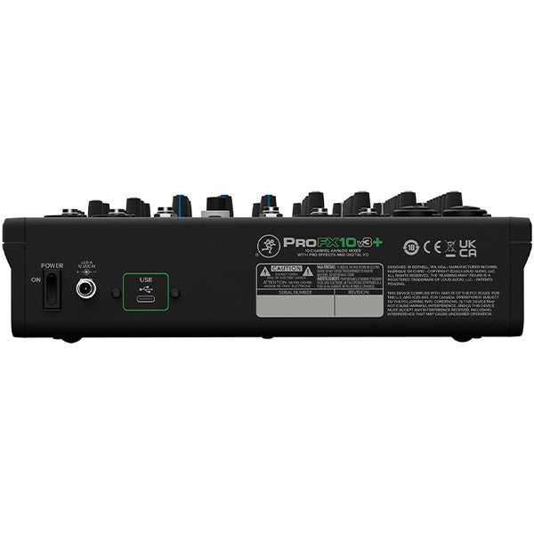 Mackie ProFX10v3+ 10 Channel Analog Mixer with USB Recording and Bluetooth