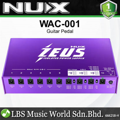 NUX ZEUS NIP-Z10 Guitar Pedal Isolated Power Supply (NIPZ10 NIP Z10)