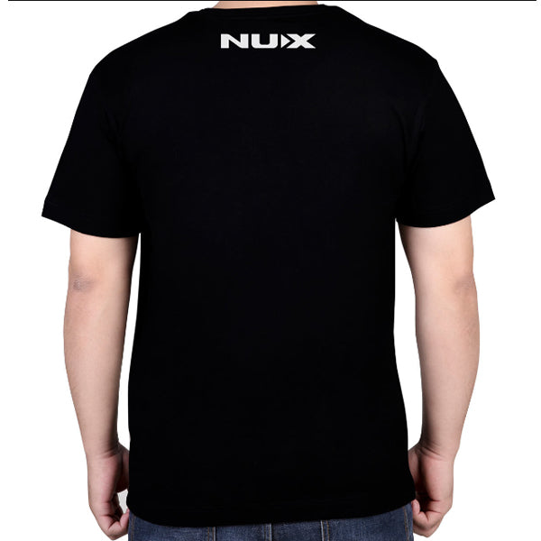 NUX T-Shirt 2021 Edition Fully Cotton with Logo Front and Back - Black