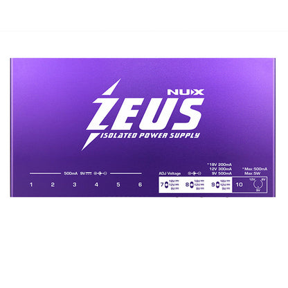 NUX ZEUS NIP-Z10 Guitar Pedal Isolated Power Supply (NIPZ10 NIP Z10)