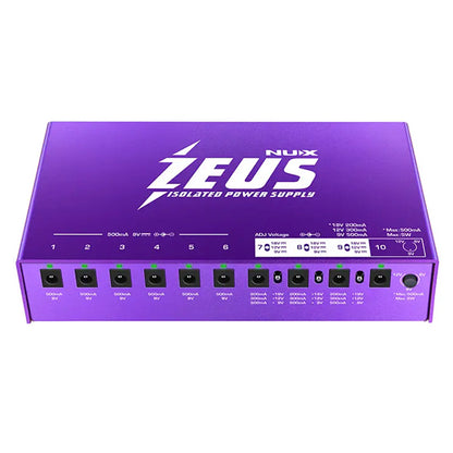 NUX ZEUS NIP-Z10 Guitar Pedal Isolated Power Supply (NIPZ10 NIP Z10)