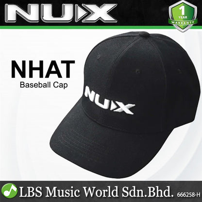 NUX NHAT Black Logo Baseball Unisex Cap