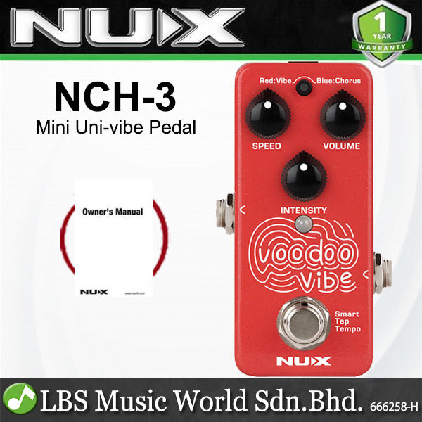 NUX NCH-3 Voodoo Vibe Chorus Mini Digital Electric Guitar Effect Pedal (NCH3)