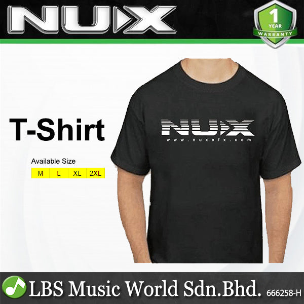 NUX T-Shirt Fully Cotton with Logo - Black