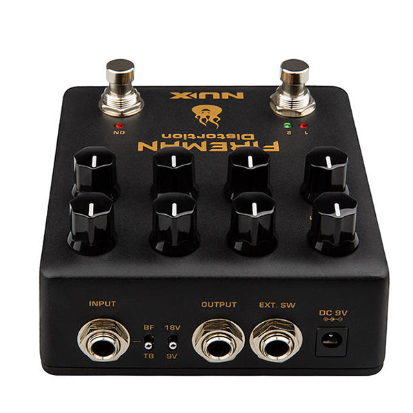 Nux NDS-5 Fireman Dual Channel Distortion Electric Guitar Effects Pedal (NDS5)