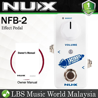 Nux NFB-2 Lacerate FET Boost Electric Guitar Effect Mini Pedal (NFB2)