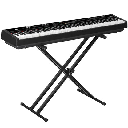 NUX NPK-20 88 Key Digital Piano With Grand Hammer Action, Stand And Throne (NPK20)