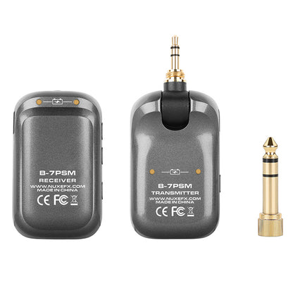 NUX B-7PSM Wireless In Ear Monitoring Headphone System Stereo Audio Transmitting with Charging Case (B7PSM)