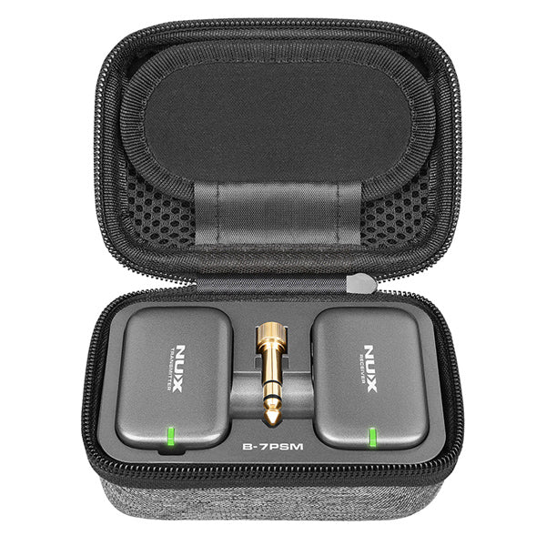 NUX B-7PSM Wireless In Ear Monitoring Headphone System Stereo Audio Transmitting with Charging Case (B7PSM)