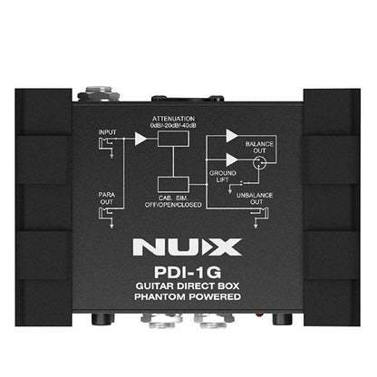 Nux PDI-1G 9V Compact Guitar DI Direct Box (PDI1G)