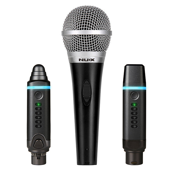 Nux B-3 Plus Mic Bundle 2.4GHz Wireless Microphone System with Receiver and Transmitter Adapter (B3)