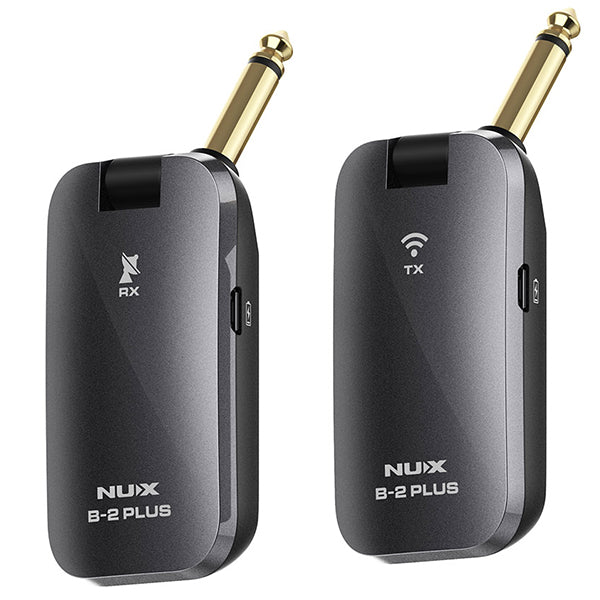 NUX B-2 PLUS 2.4GHz Guitar Wireless Connection System with Transmitter and Receiver (B2 B 2)