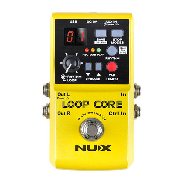 Nux Loop Core 16 Bit Looper Effect Guitar Pedal Turbo Charged Versatile Version