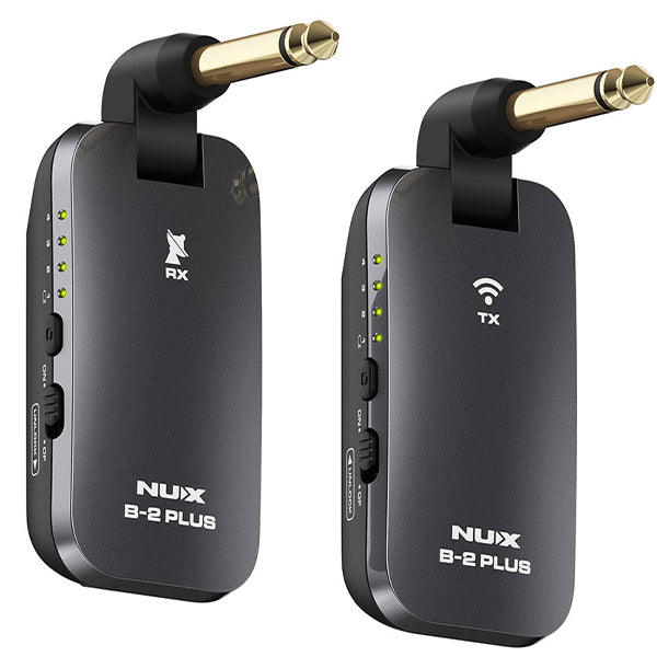 NUX B-2 PLUS 2.4GHz Guitar Wireless Connection System with Transmitter and Receiver (B2 B 2)