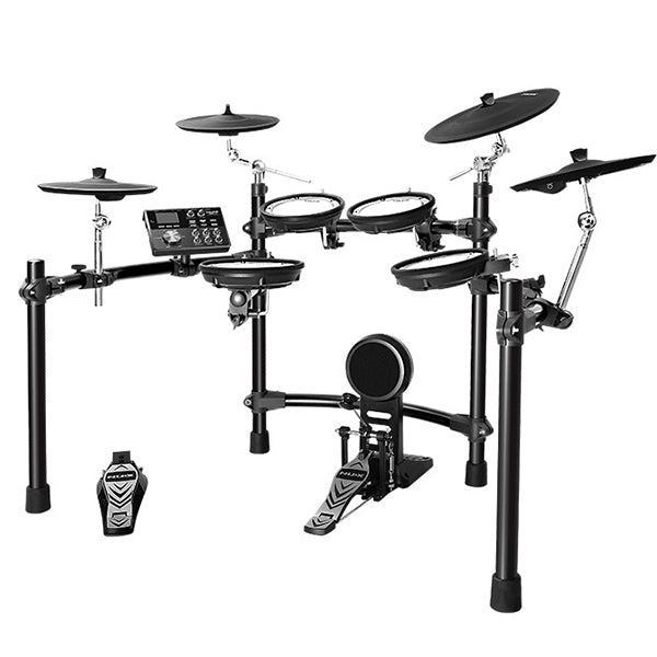 NUX DM-7 5-Piece Digital Electronic Drum Set with Mesh Head and DA30BT Monitor Speaker (DM7)