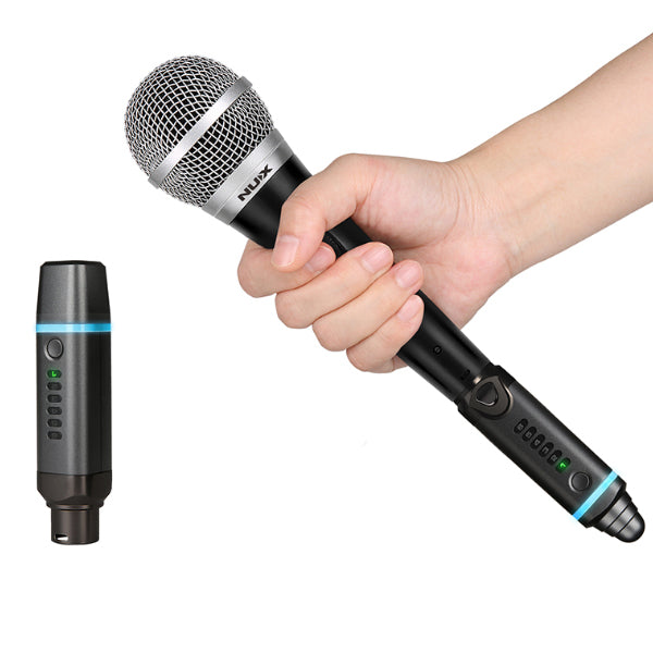 Nux B-3 Plus Mic Bundle 2.4GHz Wireless Microphone System with Receiver and Transmitter Adapter (B3)