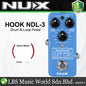 NUX HOOK NDL-3 Drum & Loop Mini Looper Electric Guitar Pedal with Auto Tempo Detection (NDL3)