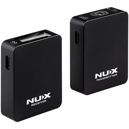 NUX B-10 Vlog Wireless Lavalier Microphone Omnidirectional Mic System Receiver Transmitter (B10)