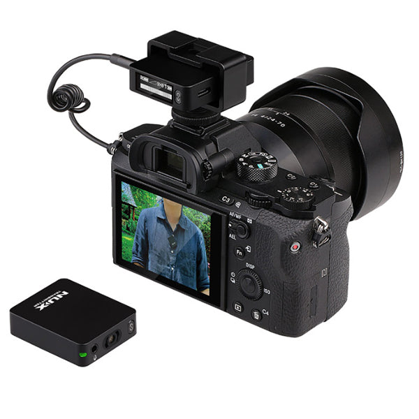 NUX B-10 Vlog Wireless Lavalier Microphone Omnidirectional Mic System Receiver Transmitter (B10)