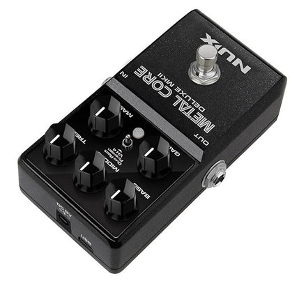 NUX Metal Core Deluxe MKII 3 Distortion High Gain Preamp Guitar Effect Pedal with True Bypass