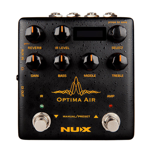 Nux NAI-5 Optima Air Acoustic Electric Guitar Simulator Preamp IR Footswitch Effect Pedal (NAI5)
