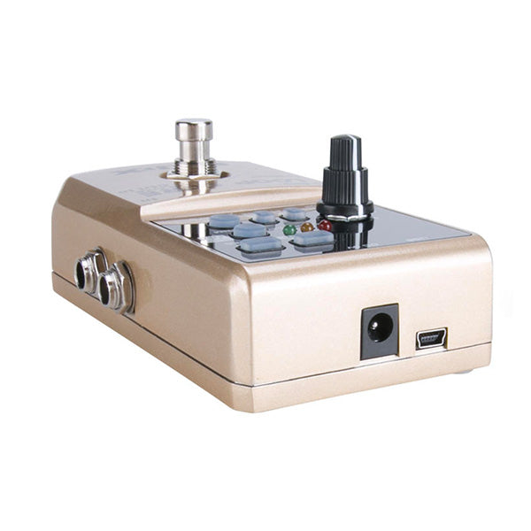 Nux Loop Core Deluxe Effect Drum Rhytm Pedal Bundle with NMP-2 Dual Footswitch