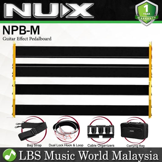 Nux NPB-M Bumblebee Manageable Pedalboard Effect Pedal Train Board for Guitar - Medium (NPBM)