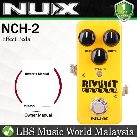 Nux NCH-2 Rivulet Chorus Electric Guitar Effects Pedal True Bypass Effect Pedal (NCH2)