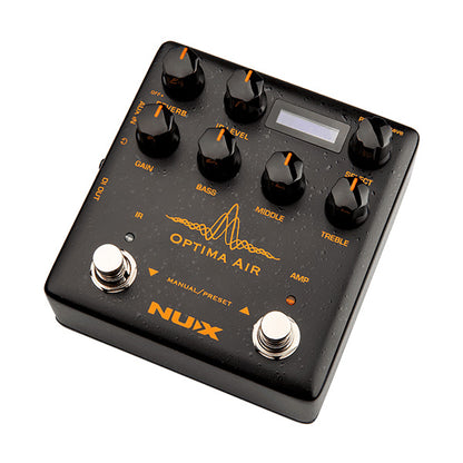Nux NAI-5 Optima Air Acoustic Electric Guitar Simulator Preamp IR Footswitch Effect Pedal (NAI5)