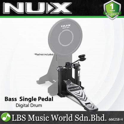 NUX Bass Drum Single Pedal Compatible for Majority Electronic and Portable Drum