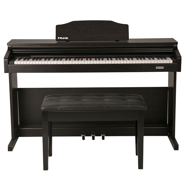 NUX WK-520 88 Key Digital Piano Weighted Keys Rythm Smart Apps Bluetooth Pianos (WK520)