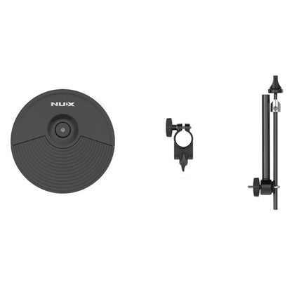 NUX 10 Inch Cymbal Pad Set Extension Kits with Joint Clip and Holder for DM-210