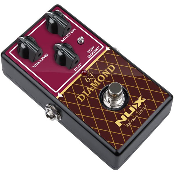 NUX NRO-6 Reissue Series 63 Diamond Overdrive Guitar Effect Pedal (NRO6)