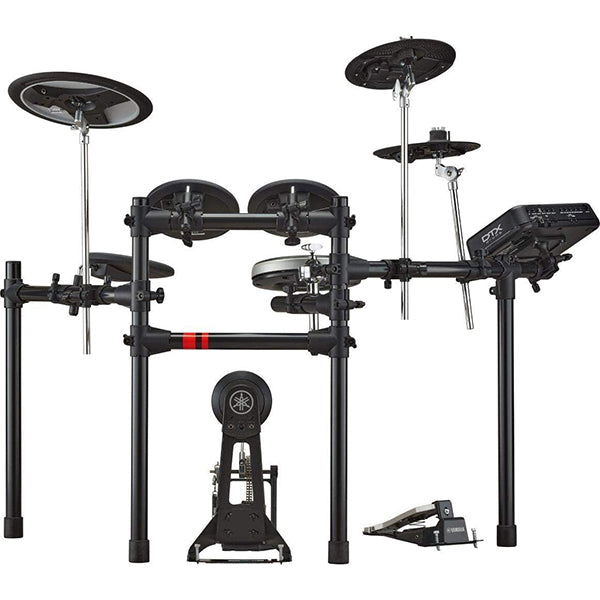 Yamaha DTX6K-X 5 Piece Electronic Digital Drum Set Kit with Nux DA30BT Personal Monitor (DTX6 DTX6K X)