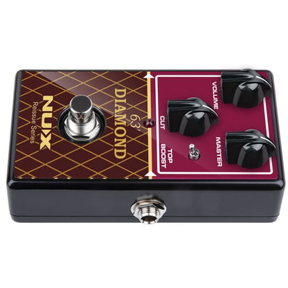 NUX NRO-6 Reissue Series 63 Diamond Overdrive Guitar Effect Pedal (NRO6)