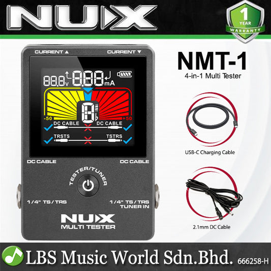 NUX NMT-1 Portable 4 in 1 Compact Multi Tester and Tuner (NMT1)