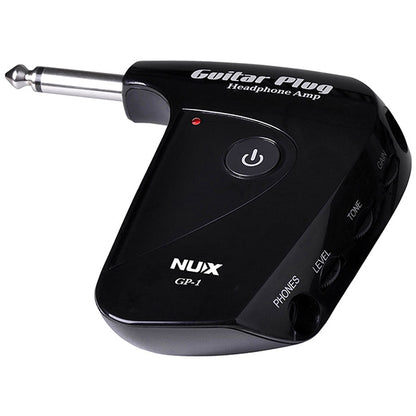 NUX GP-1 Guitar Plug Headphone Amp with Classic British Distortion Effect Guitar Amplifier (GP1)